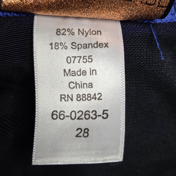 Swimsuits for All Tropiculture Swim Blue Womens Plus Size 28 Cute One Piece NWOT - Picture 9 of 12